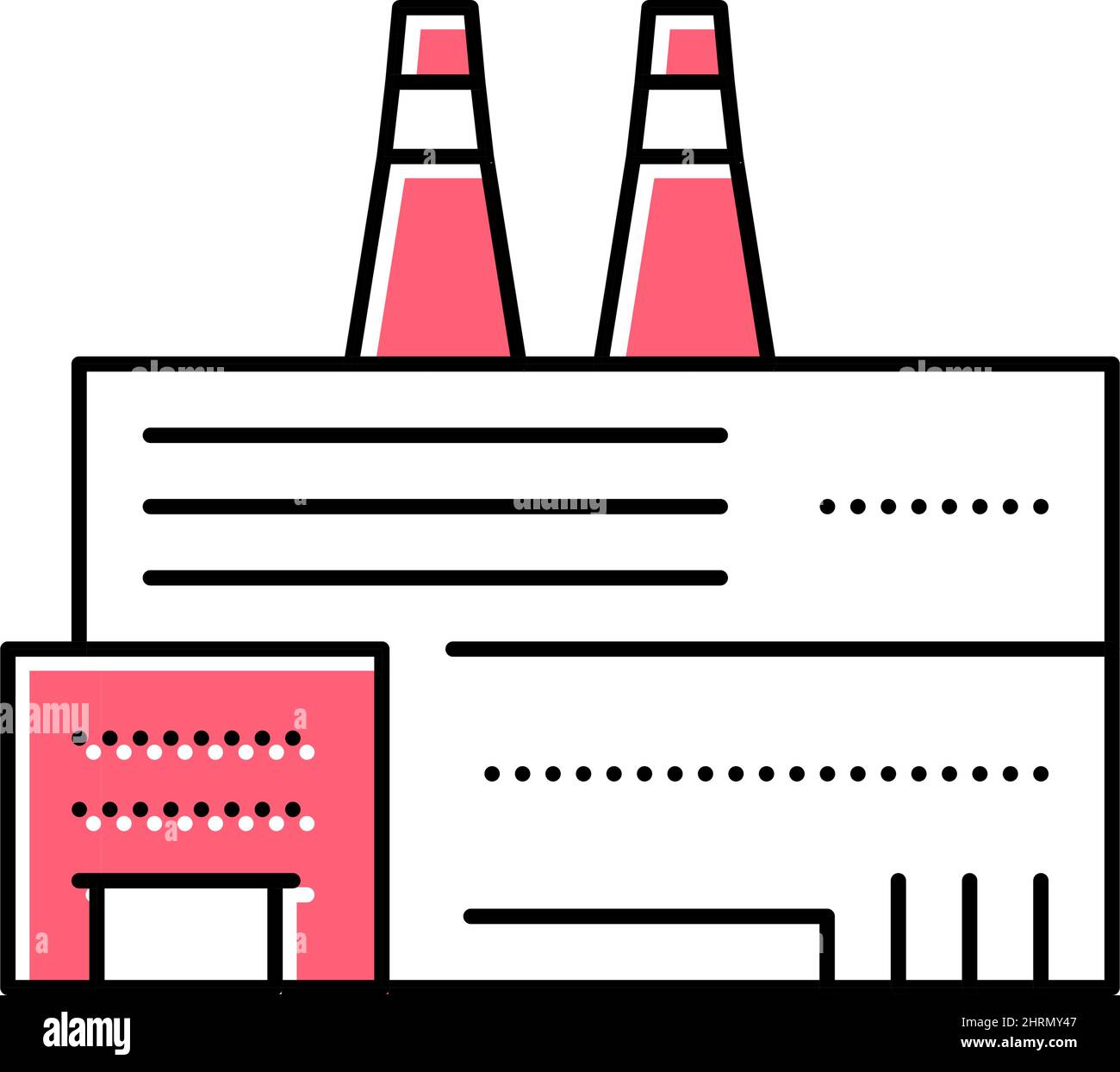 factory plant building color icon vector illustration Stock Vector ...