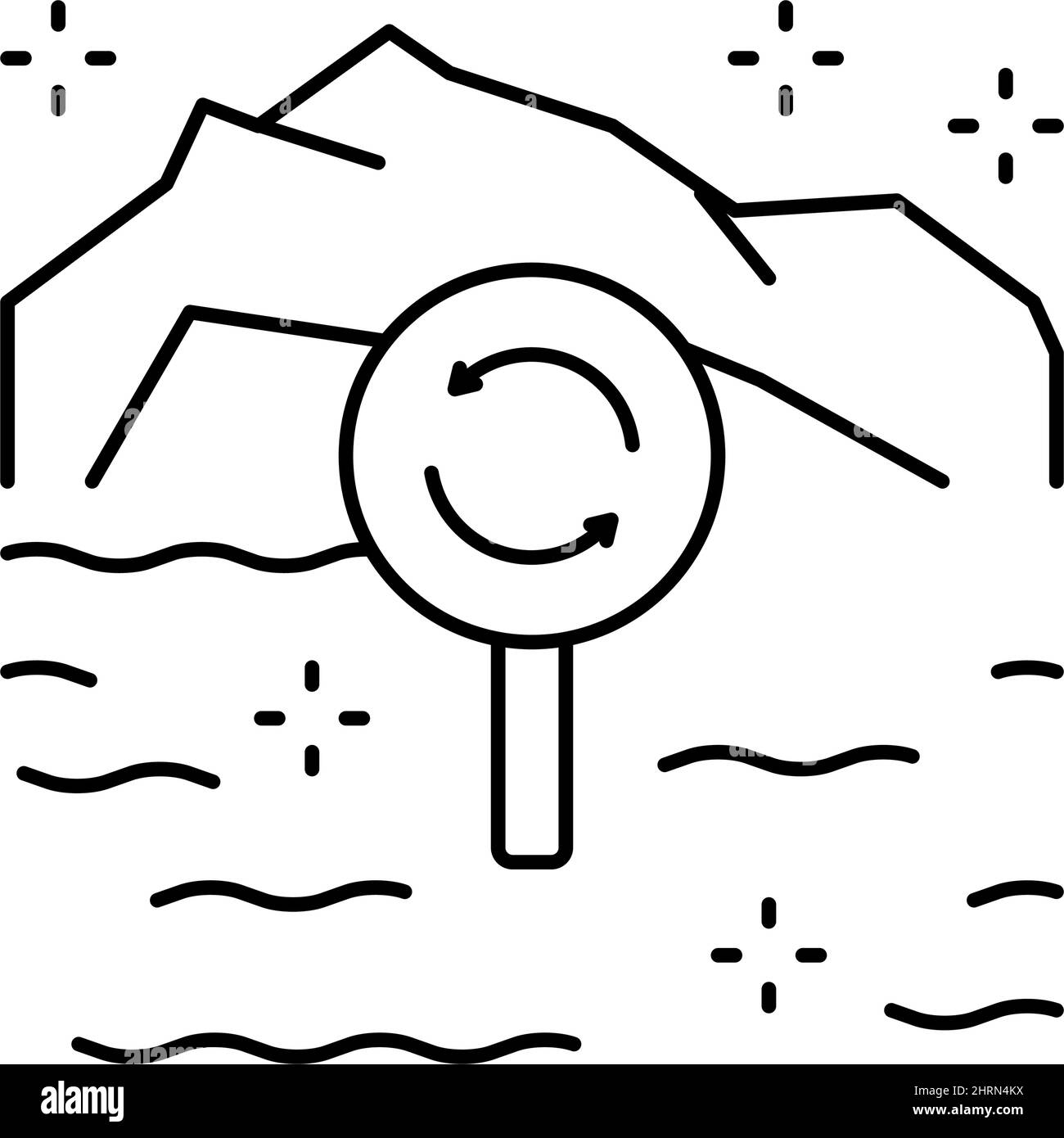 ecotope system line icon vector illustration Stock Vector Image & Art ...