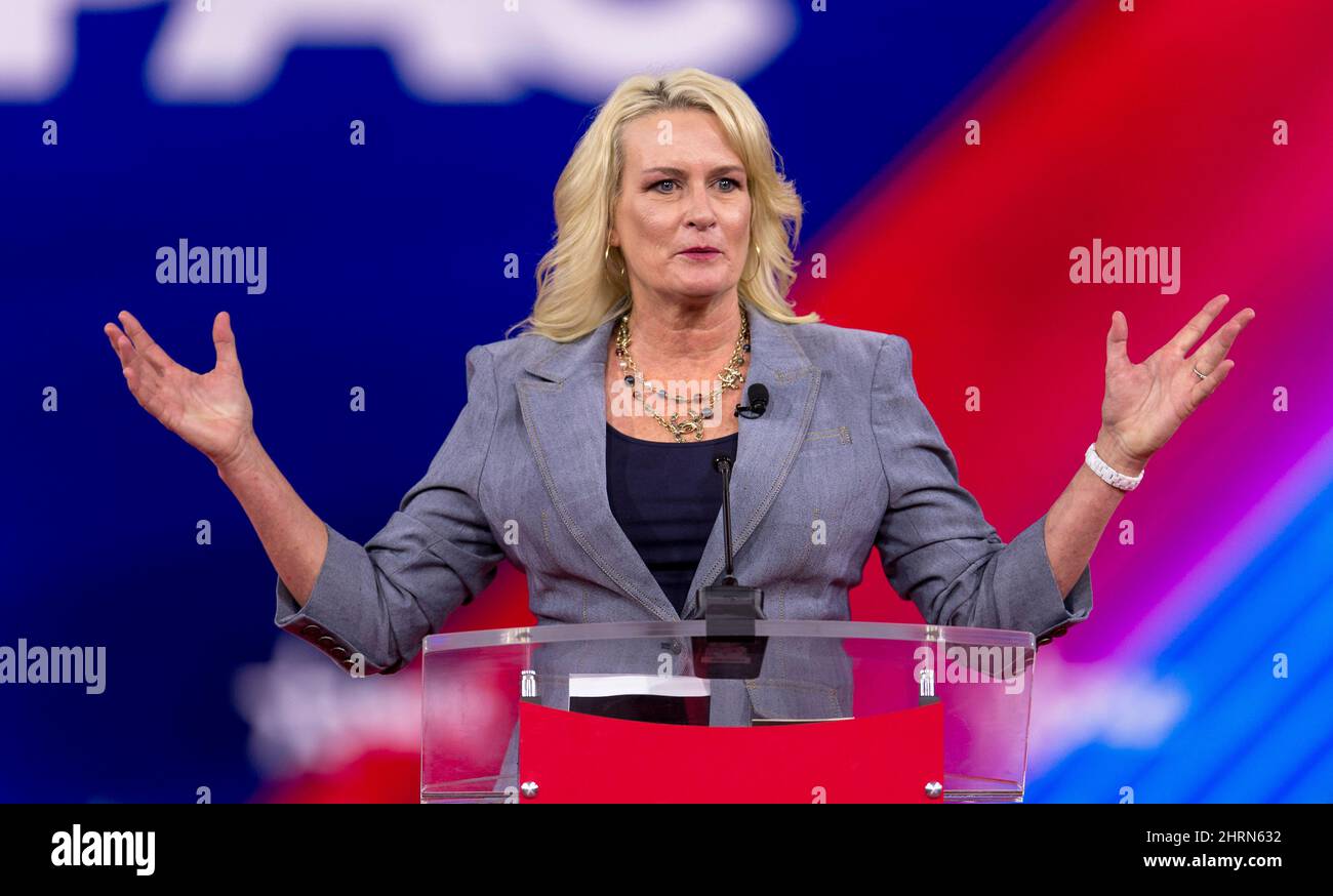 Orlando, Florida, USA. 25th Feb, 2022. JULIE KELLY speaks at the 2022 Conservative Political Action Conference, CPAC.(Credit Image: © Brian Cahn/ZUMA Press Wire) Credit: ZUMA Press, Inc./Alamy Live News Stock Photo