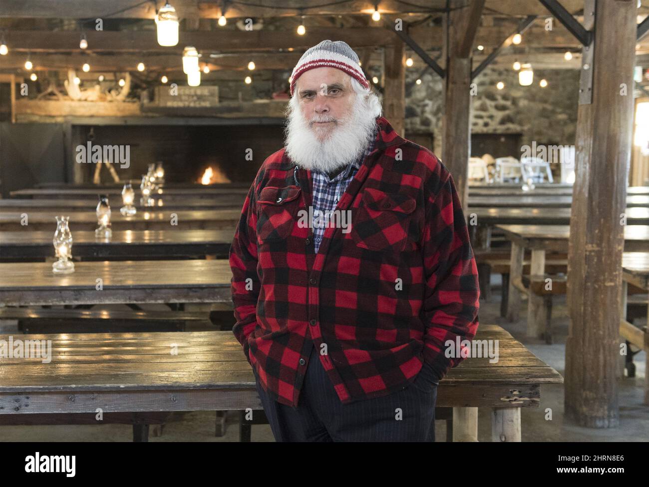 Sucrerie de la Montagne founder Pierre Faucher poses in the grand hall