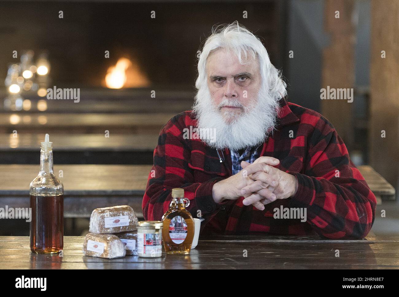 Sucrerie de la Montagne founder Pierre Faucher poses in the grand hall