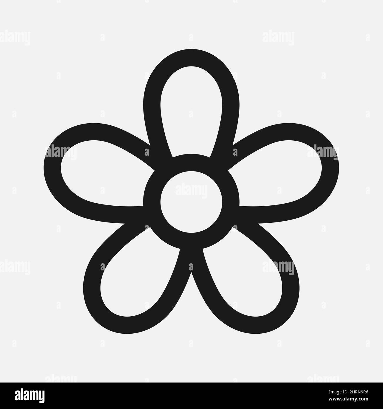 Vector flat flower background Black and White Stock Photos & Images - Alamy