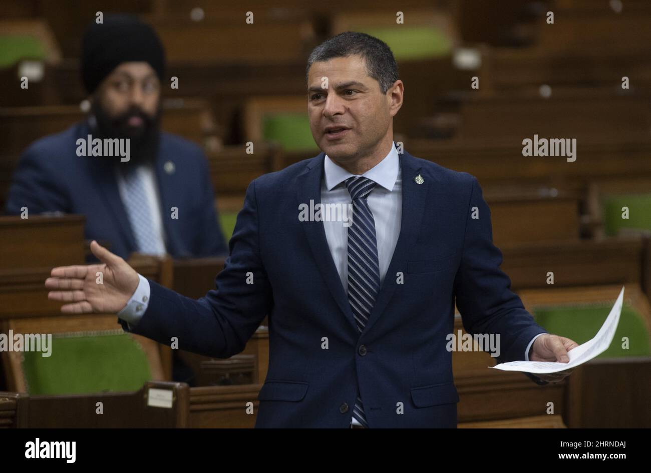 Conservative MP Alain Reyes rises during a sitting of the House of ...