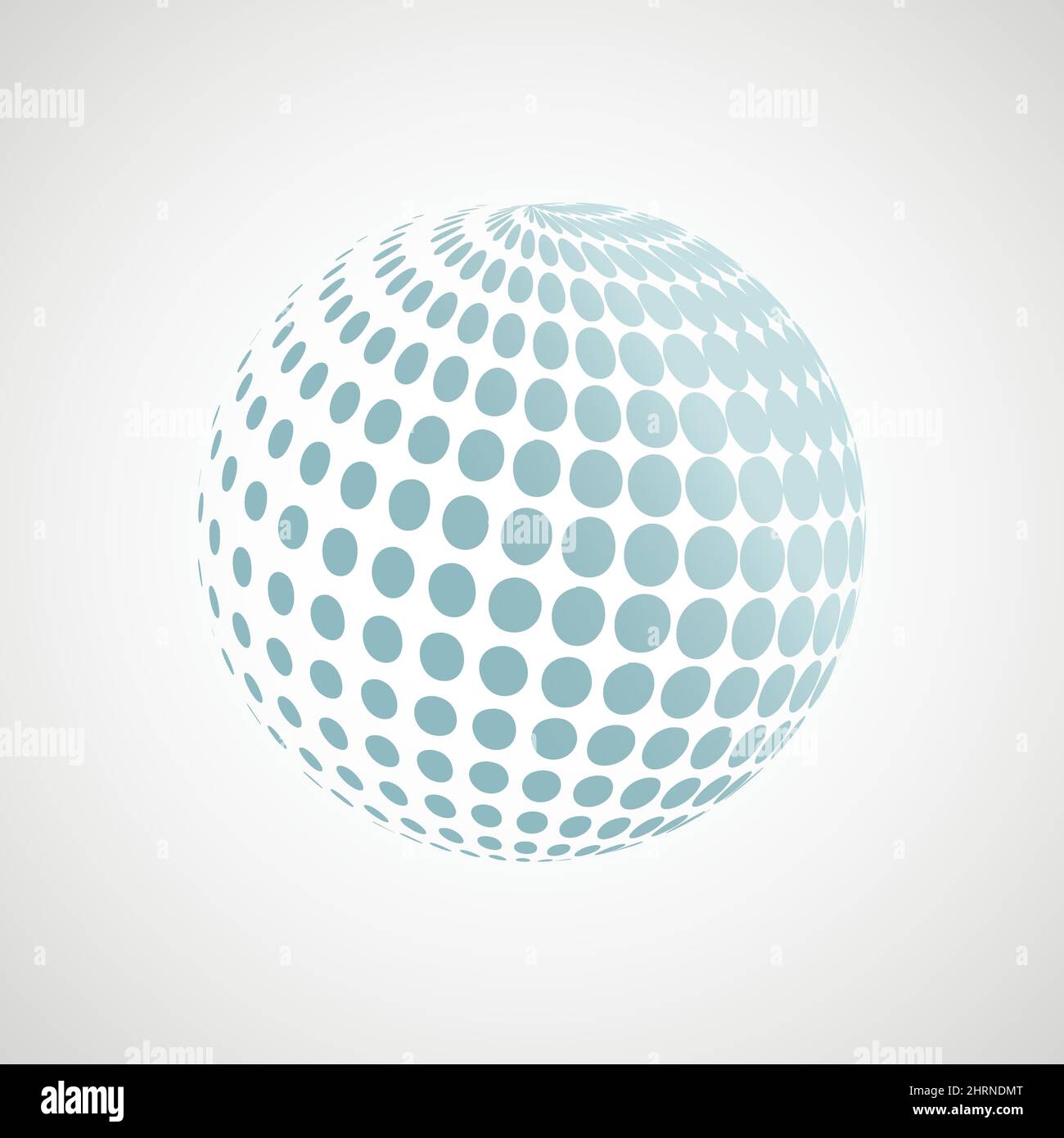 Vector halftone circle witn molecule connect Stock Vector