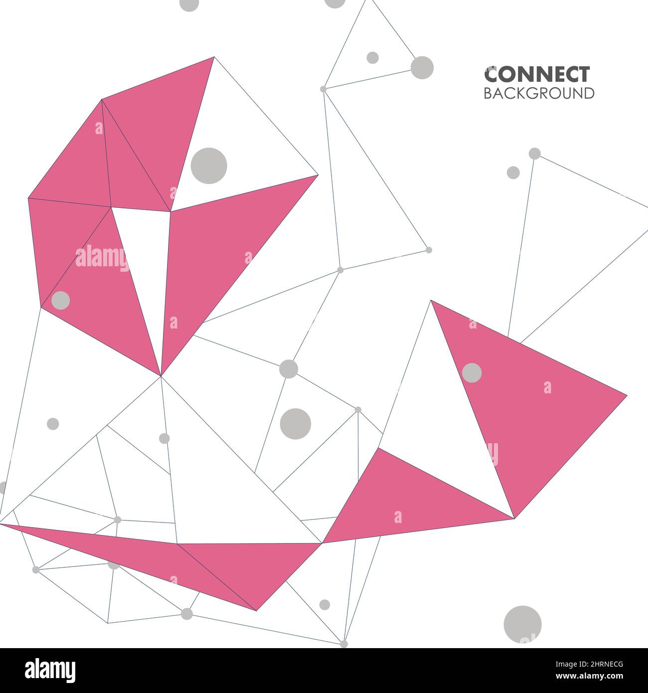 Abstract polygonal with connecting dots and lines Stock Vector Image ...