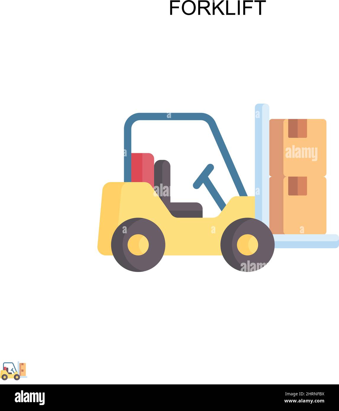 Forklift warehouse Stock Vector Images Alamy