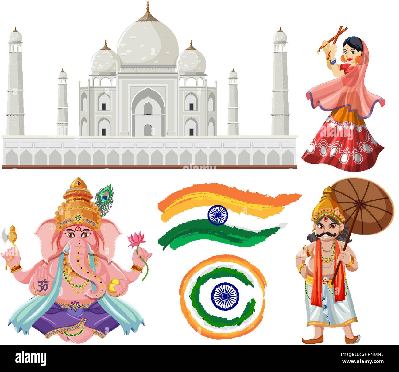 Indian culture and religion sketch icons Stock Vector | Adobe Stock
