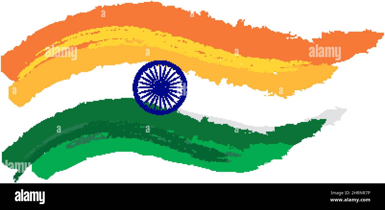 Flag design of India illustration Stock Vector Image & Art - Alamy