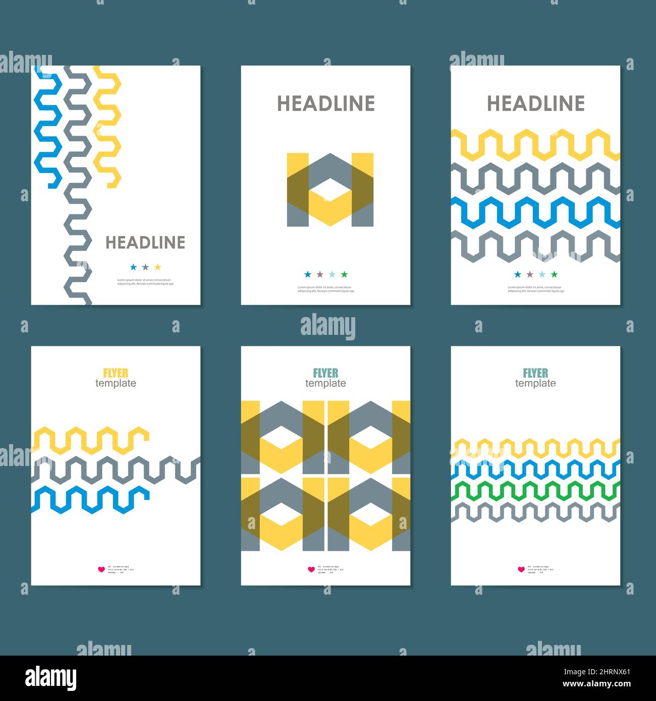 Seamless hexagon vector pattern Stock Vector