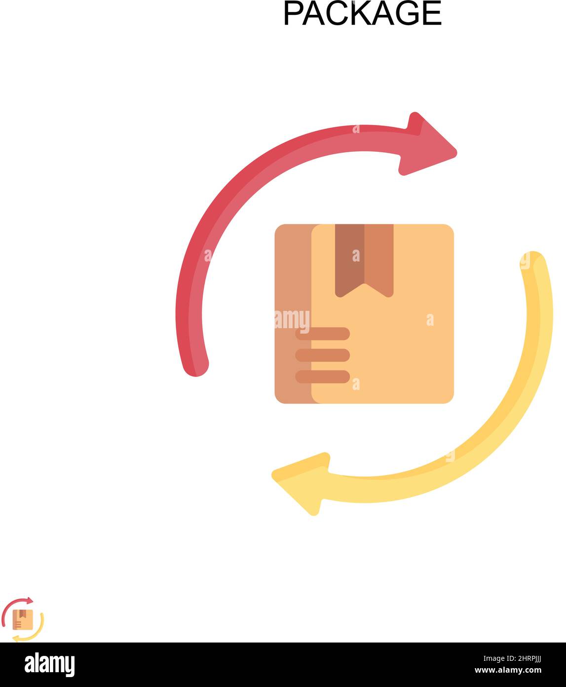 Package Simple vector icon. Illustration symbol design template for web ...