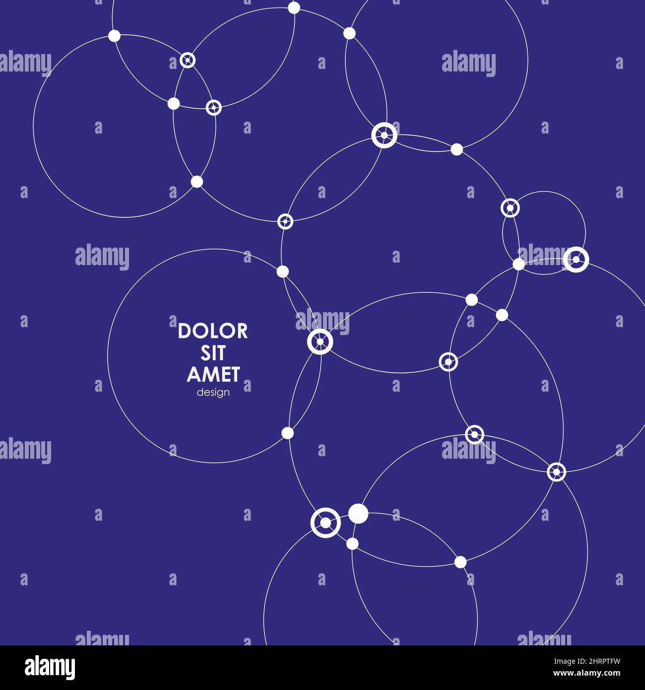 Abstract background with circles and dots. Connect technology vector ...