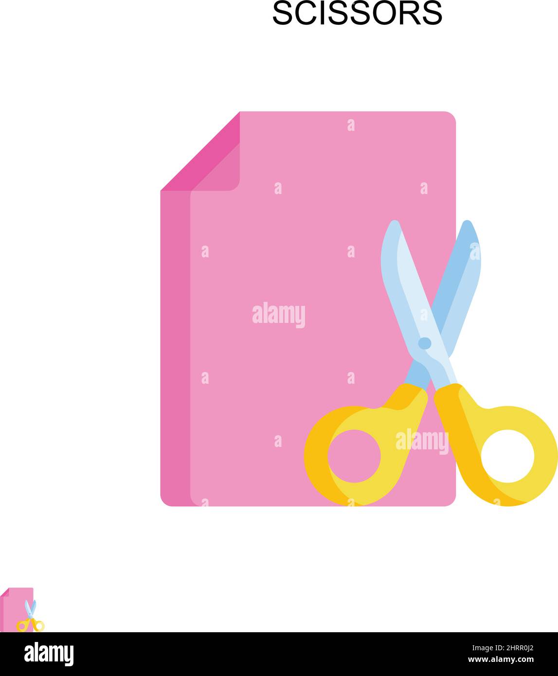 Scissors Simple vector icon. Illustration symbol design template for ...
