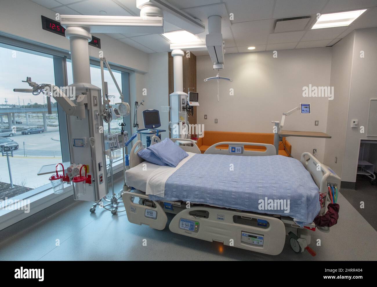 A digital Intensive Care Unit room at Cortellucci Vaughan Hospital in ...