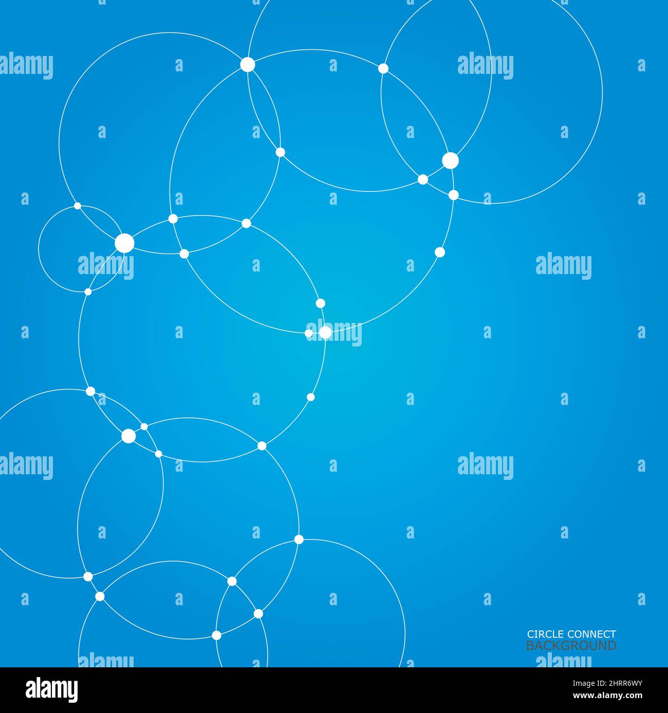 Vector abstract technology background with connect circle and dot Stock ...