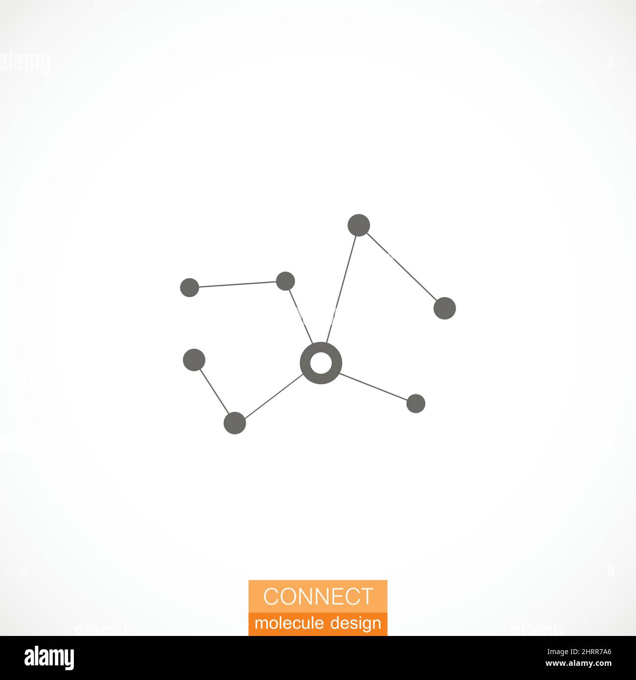 Single flat cocial icon. Vector network illustration Stock Vector
