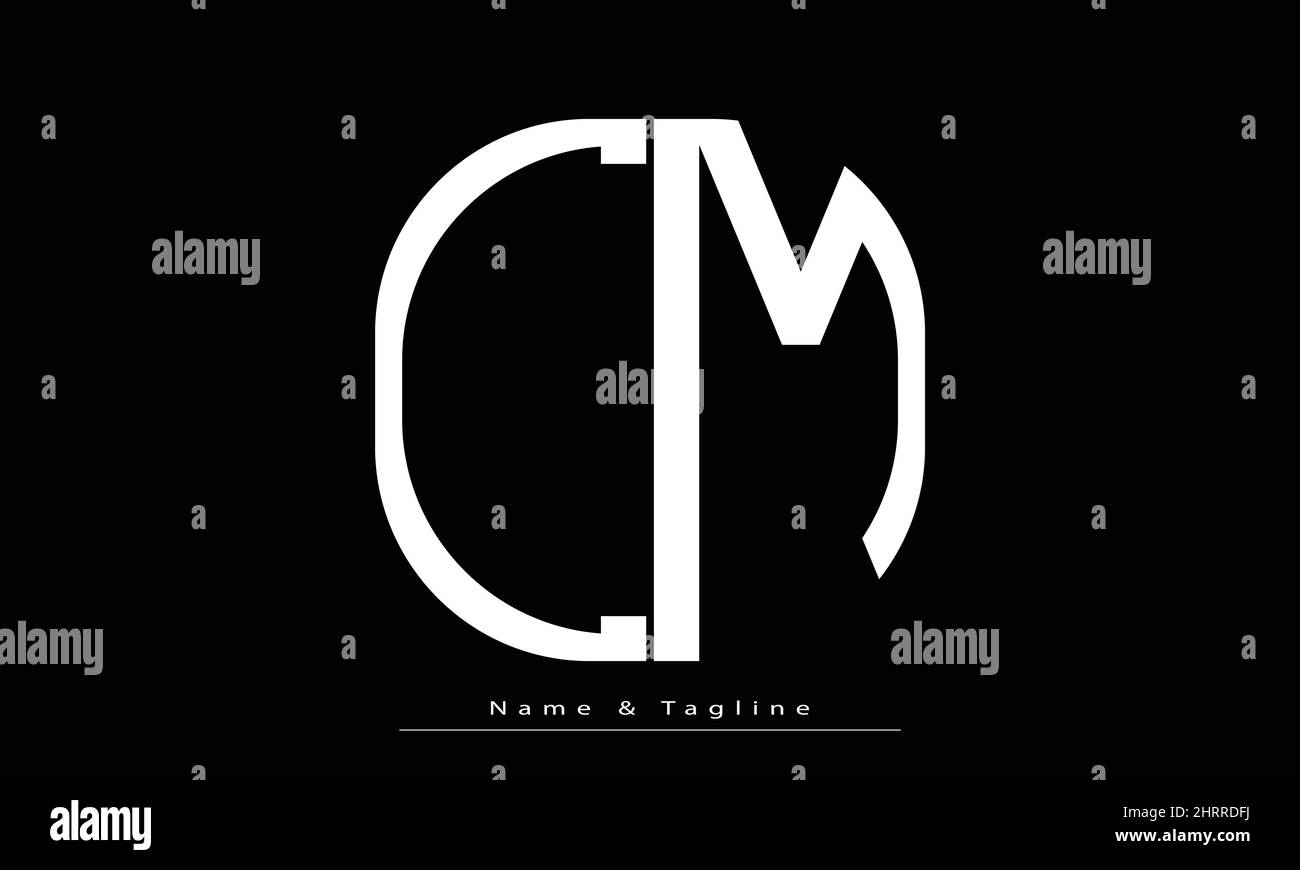 Alphabet letters Initials Monogram logo CM, MC Stock Vector Image & Art ...