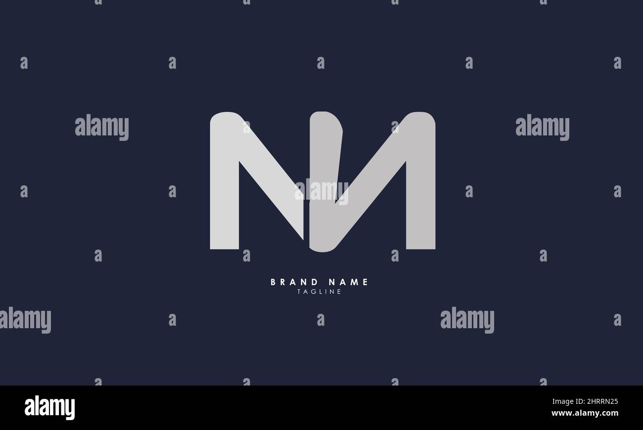 Alphabet letters Initials Monogram logo NN, N and N Stock Vector