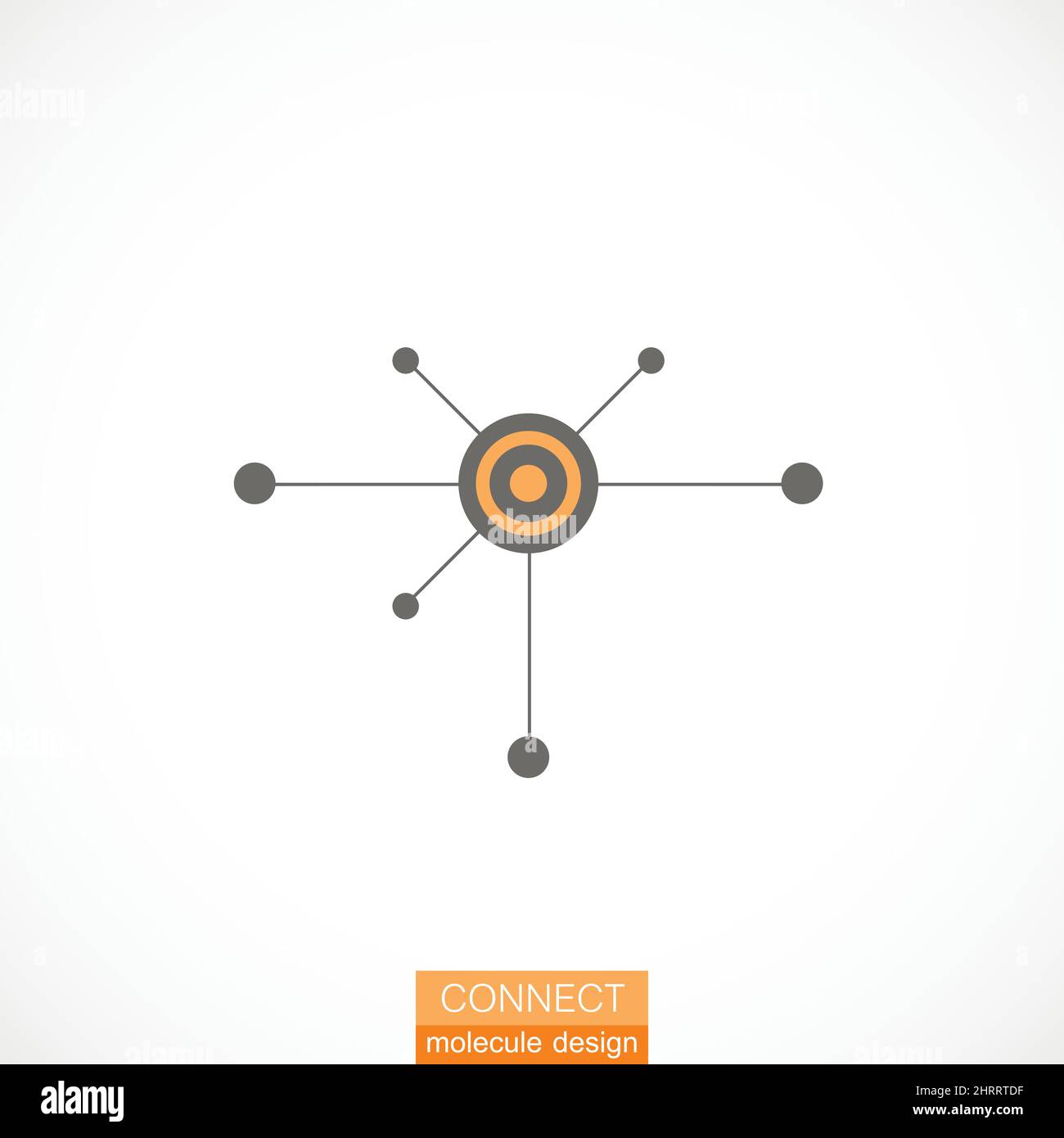 Single flat cocial icon. Vector network illustration Stock Vector