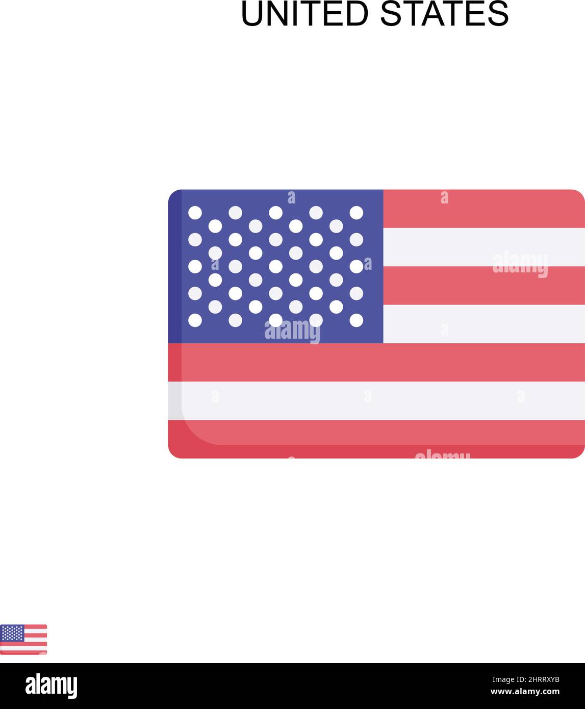 United states Simple vector icon. Illustration symbol design template ...