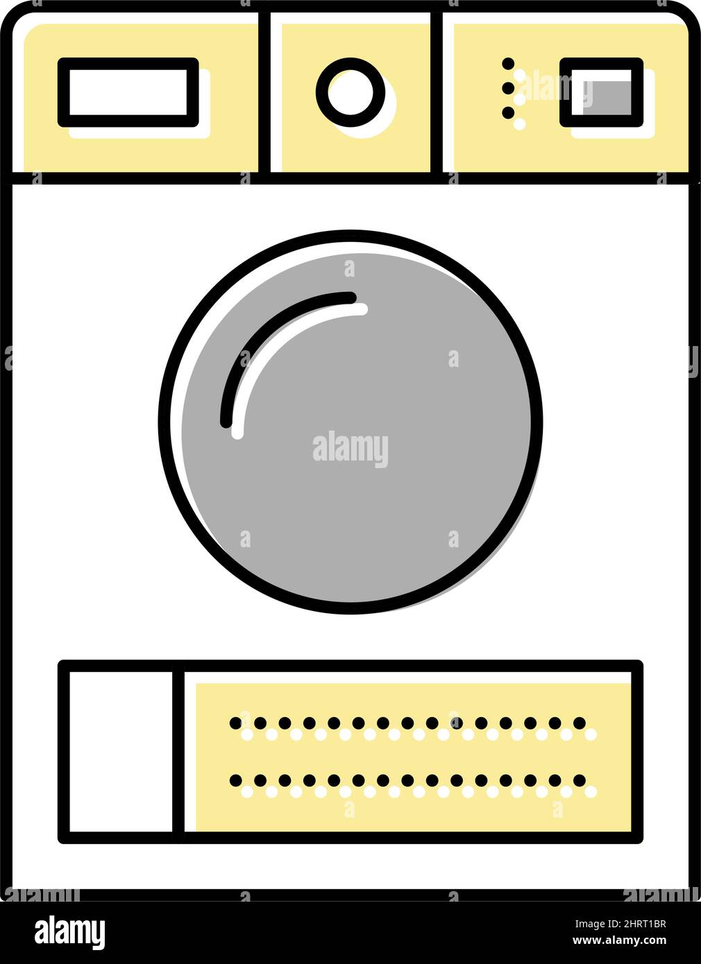 dry electronic machine color icon vector illustration Stock Vector ...