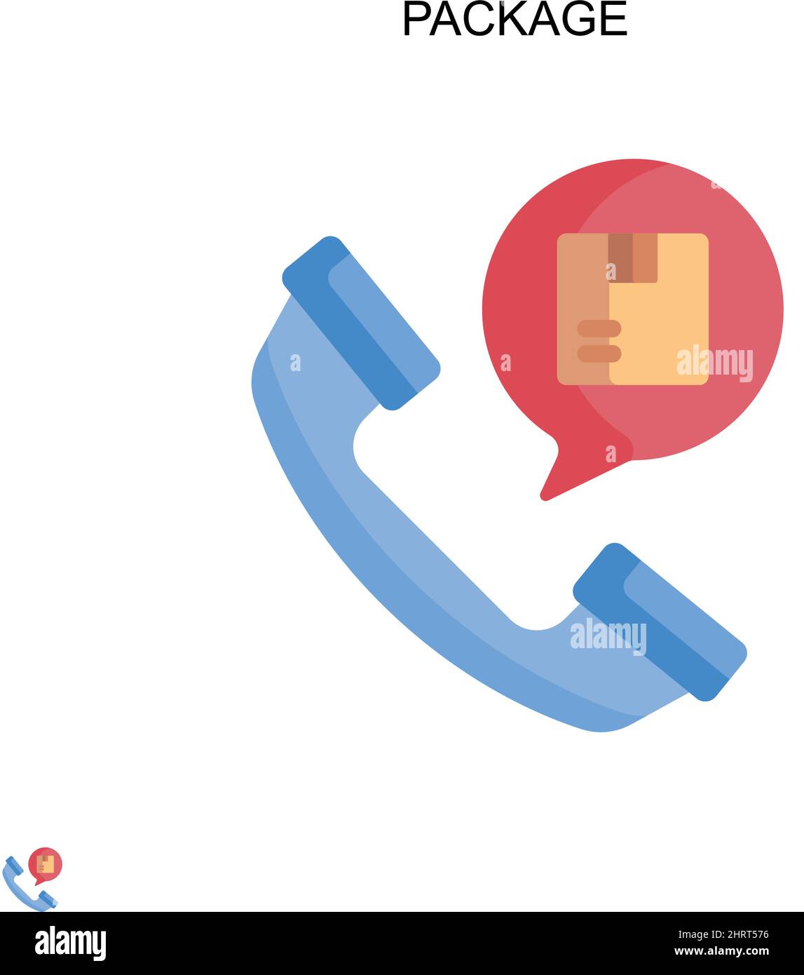 Package Simple vector icon. Illustration symbol design template for web ...