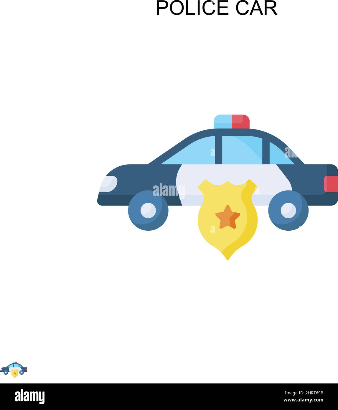 Police siren car icon. Light flashers symbol concept. Siren rescue or  ambulance light. Vector illustration on white background 7122485 Vector Art  at Vecteezy