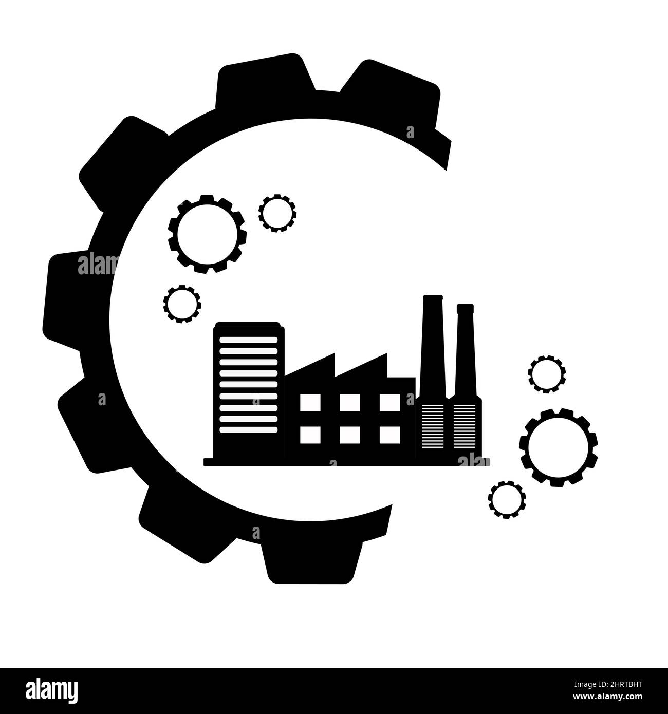 Gears RGB color icon. Mechanical engineering. Machine building,  constructing. Technology and industry. Symbol with abstract meaning.  Isolated vector illustration. Simple filled line drawing 4621055 Vector Art  at Vecteezy