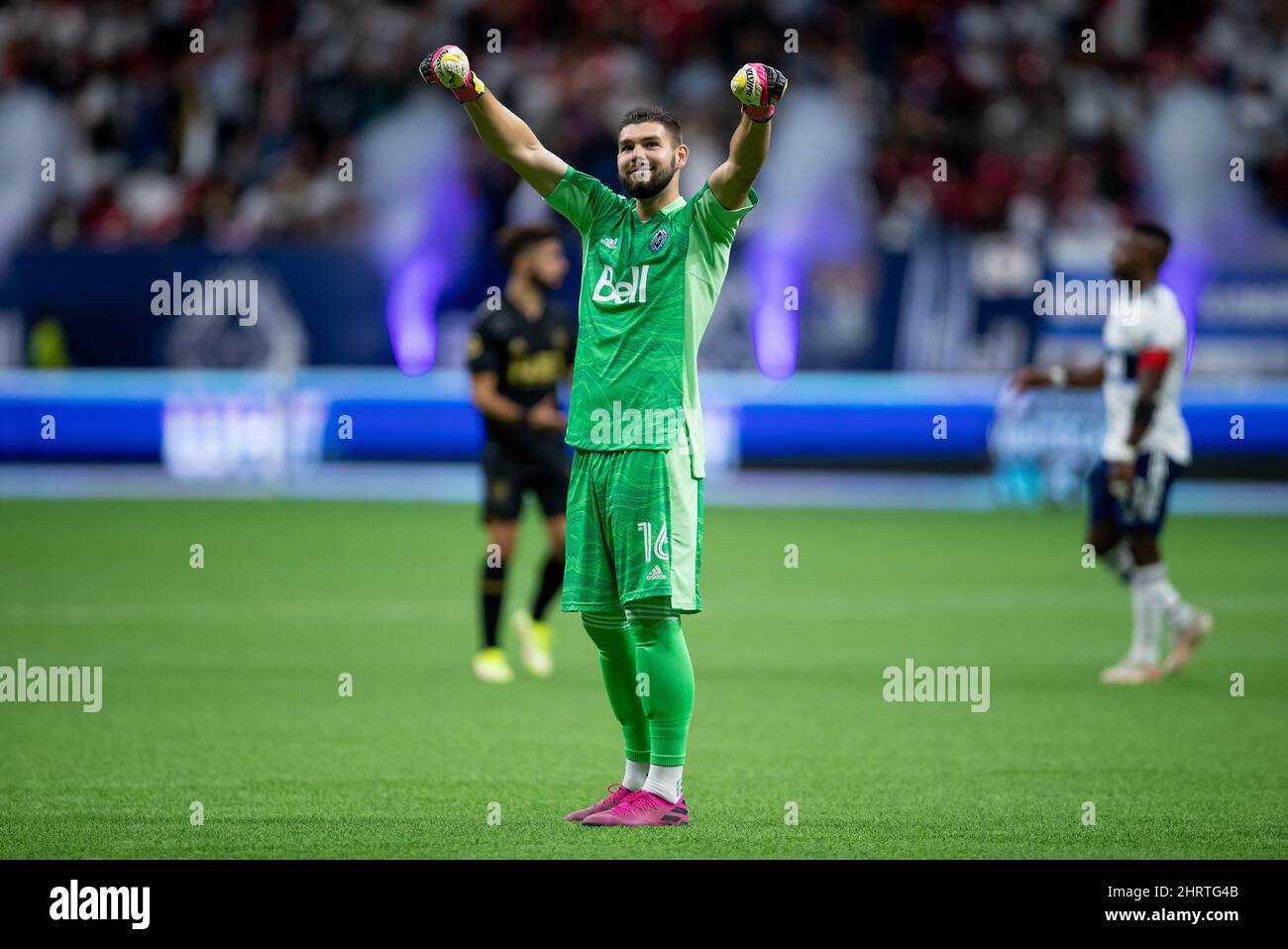 Vancouver Whitecaps goalkeeper Maxime Crepeau celebrates after ...