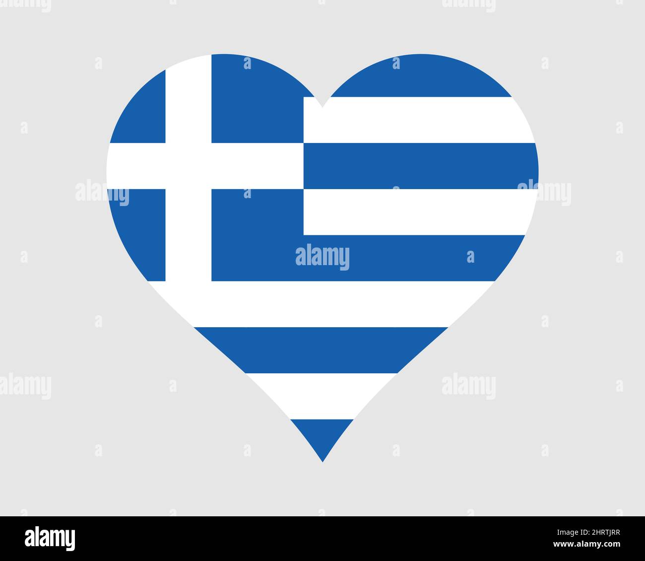 Greece Heart Flag. Greek Love Shape Country Nation National Flag. Hellenic Republic Banner Icon