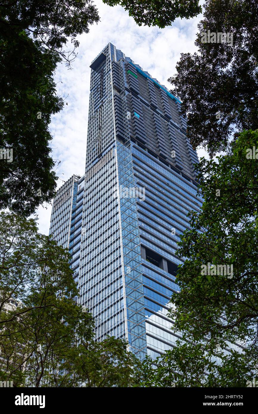 Tanjong Pagar Centre (Guoco Tower) skyscraper in central Singapore ...