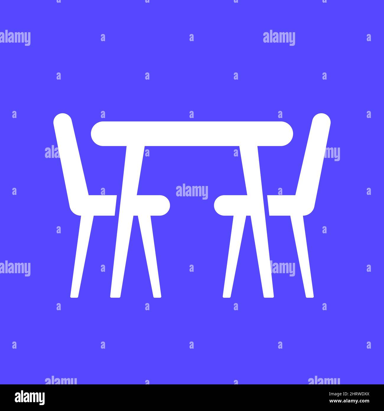 dining table and chairs icon, vector sign Stock Vector Image & Art Alamy