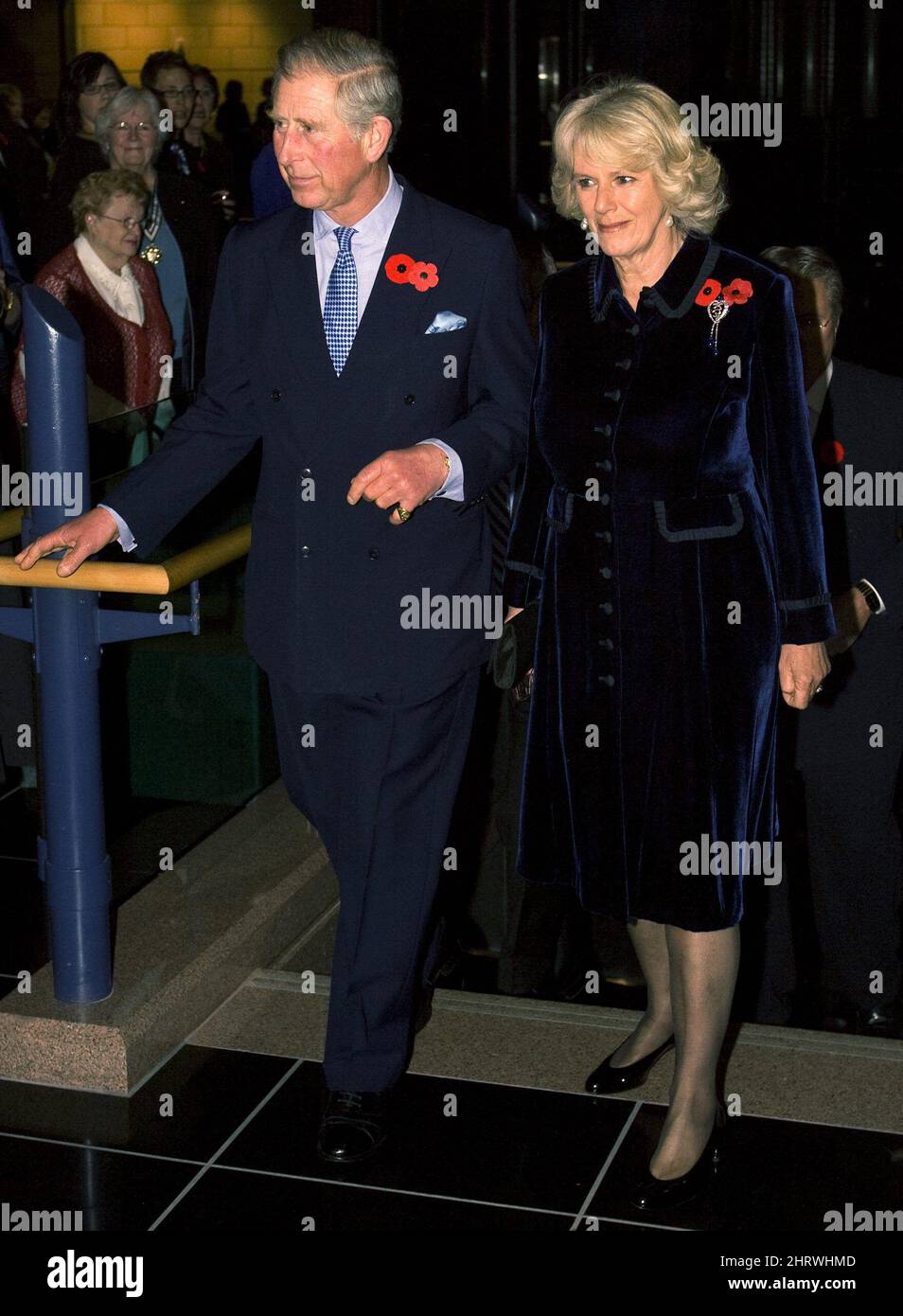 Prince Charles and his wife Camilla, the Duchess of Cornwall, arrive at ...