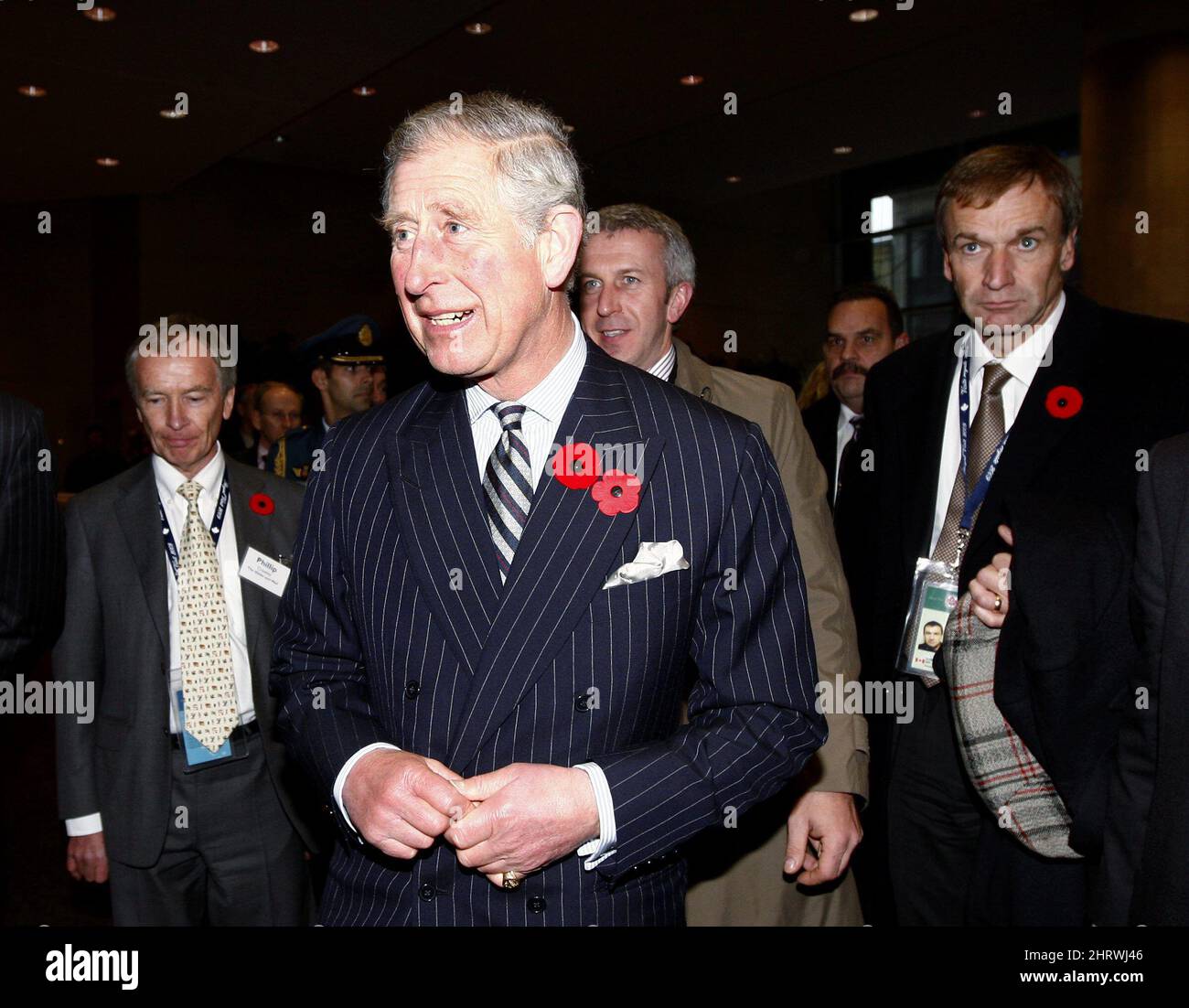 Prince Charles, Prince of Wales, arrives to take part in the Canadian