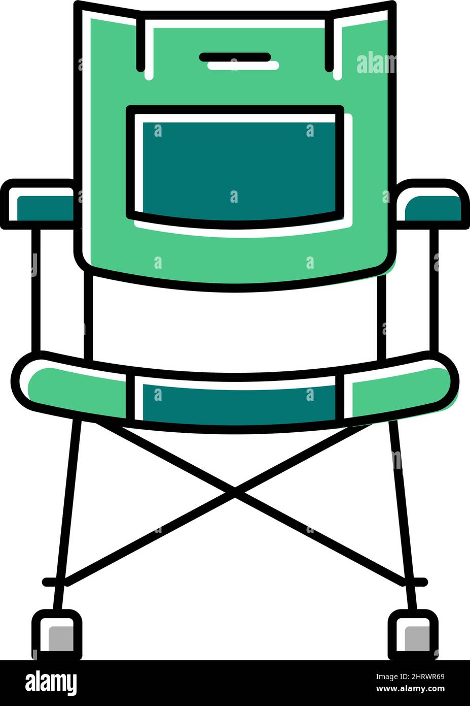 camp chair color icon vector illustration Stock Vector Image & Art Alamy