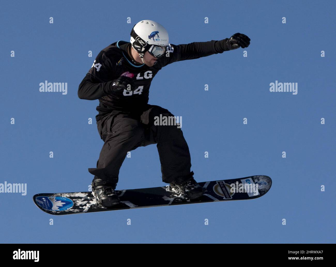 Jake Kilpatrick Canada's Jake Holden takes air during the qualification round at the ...