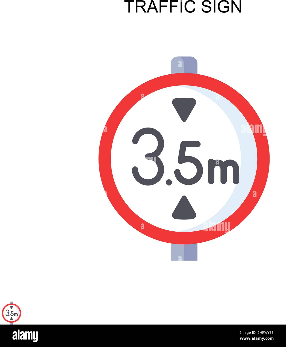 Traffic sign Simple vector icon. Illustration symbol design template ...