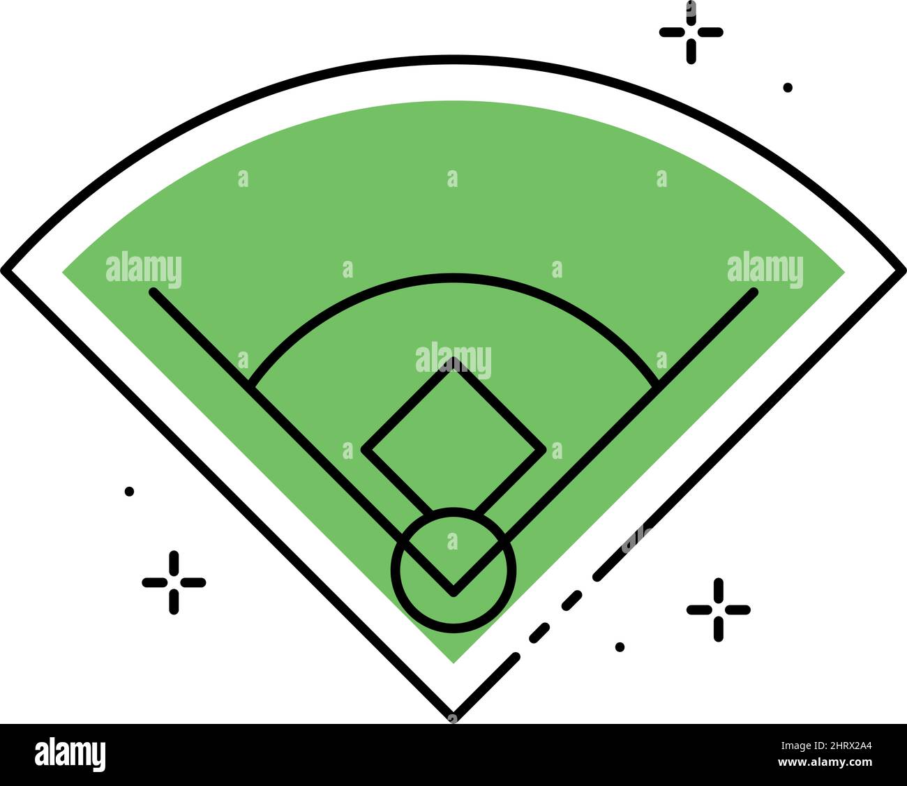 Baseball field aerial view Cut Out Stock Images & Pictures Alamy