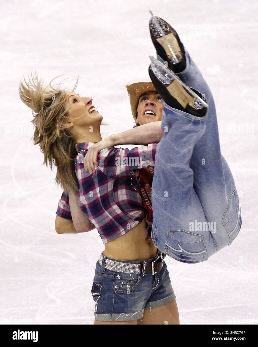 Sinead Kerr and John Kerr, from Great Britain, perform their original