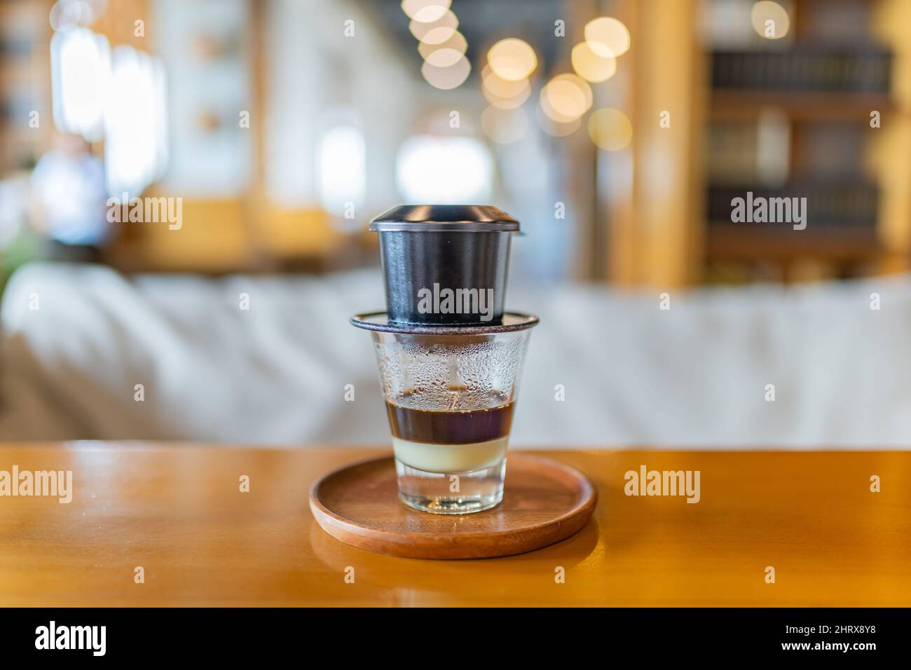 Traditional and famous Vietnamese condensed milk coffee Stock Photo Alamy