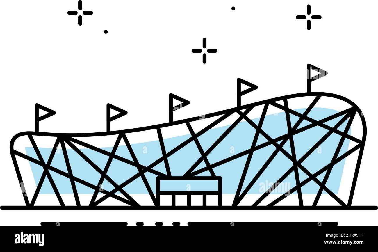 Isolated colored sport stadium icon side view Vector Stock Vector Image ...