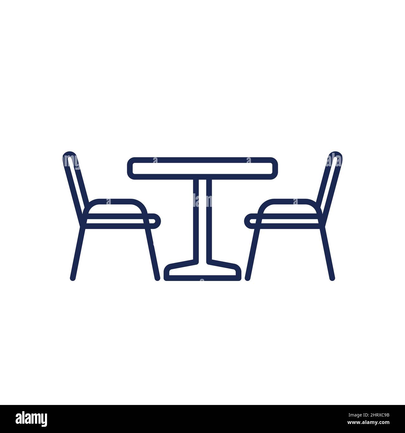 Dinner two table chairs Cut Out Stock Images & Pictures - Alamy