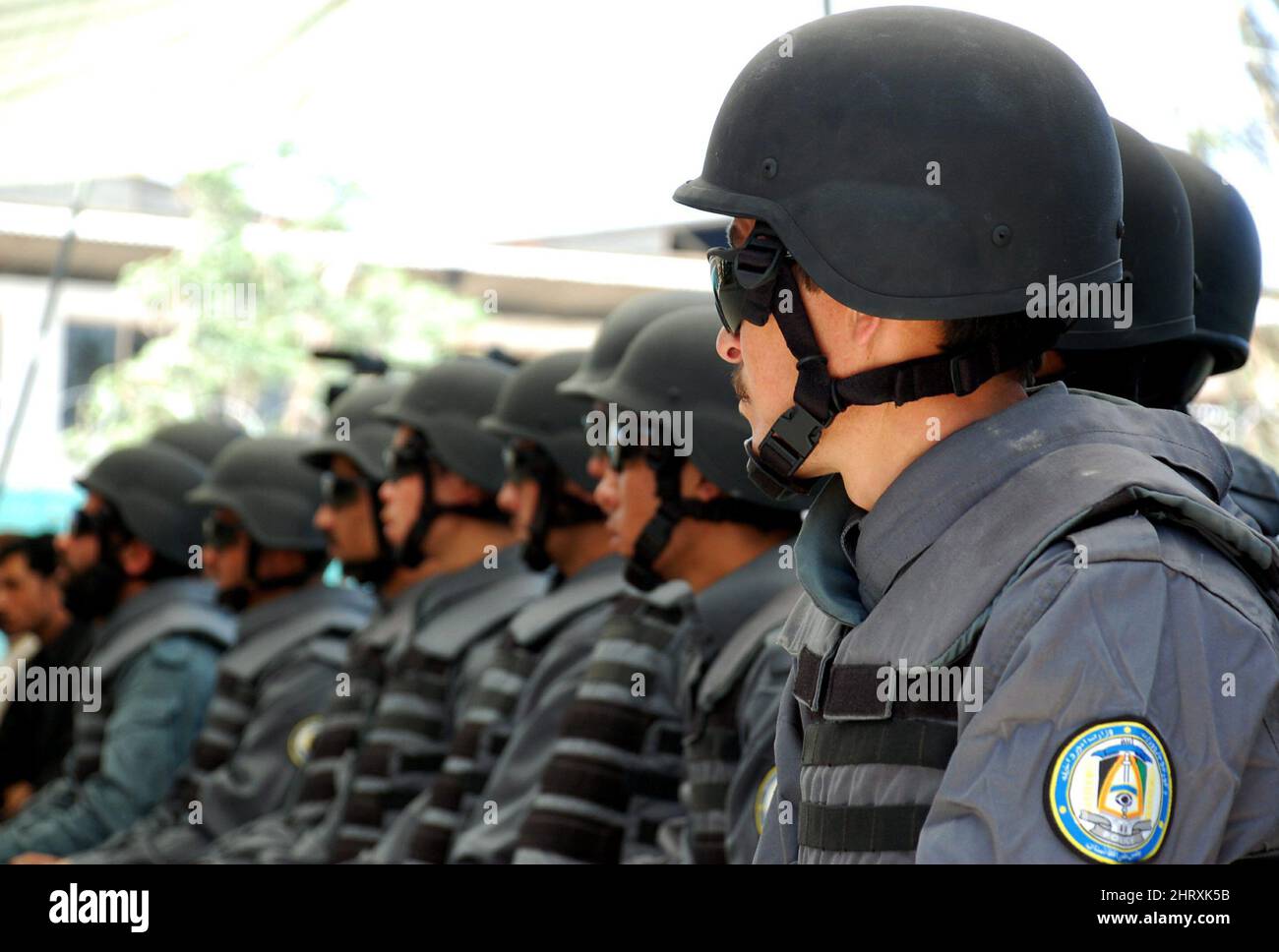 A graduating class of Afghan National Police at the joint Canadian ...
