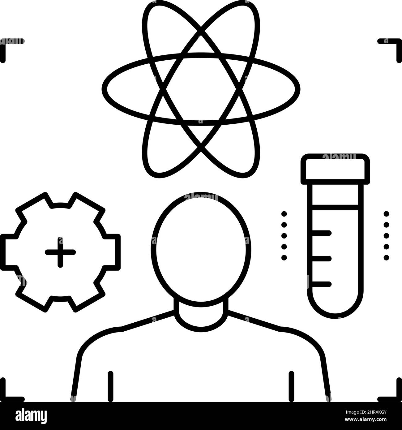 science expert line icon vector illustration Stock Vector Image & Art ...