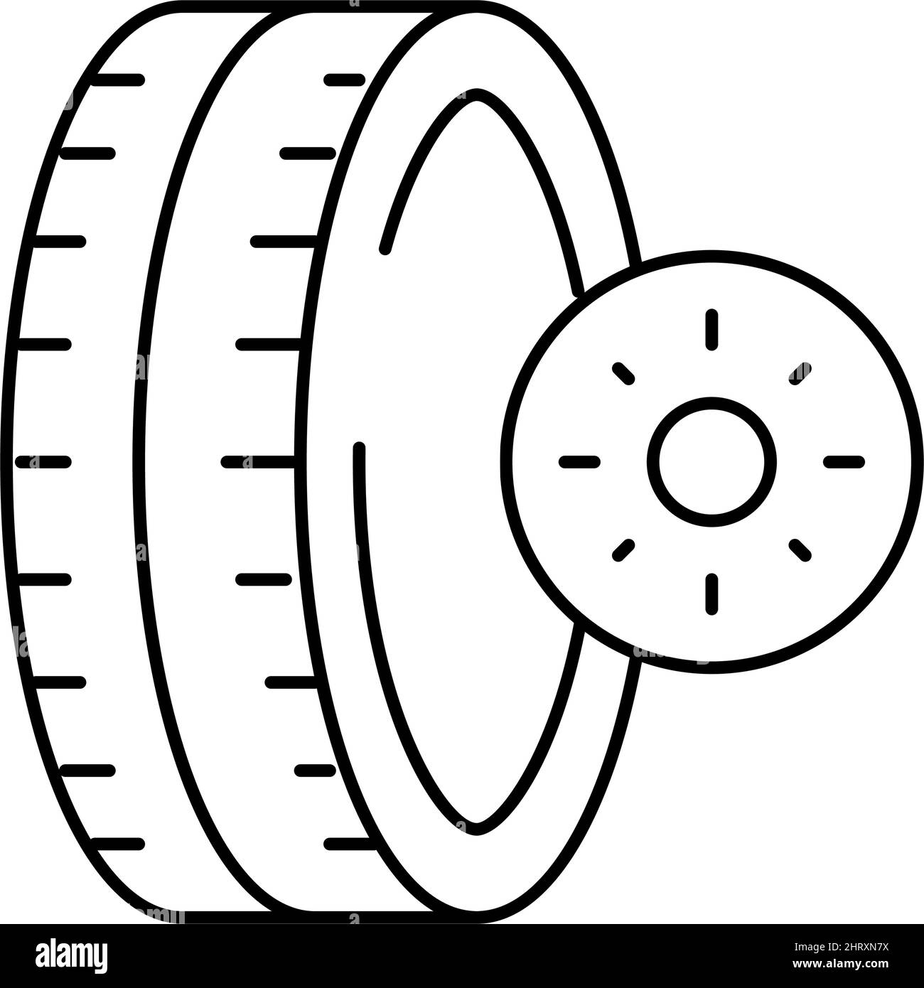 summer season tires line icon vector illustration Stock Vector Image