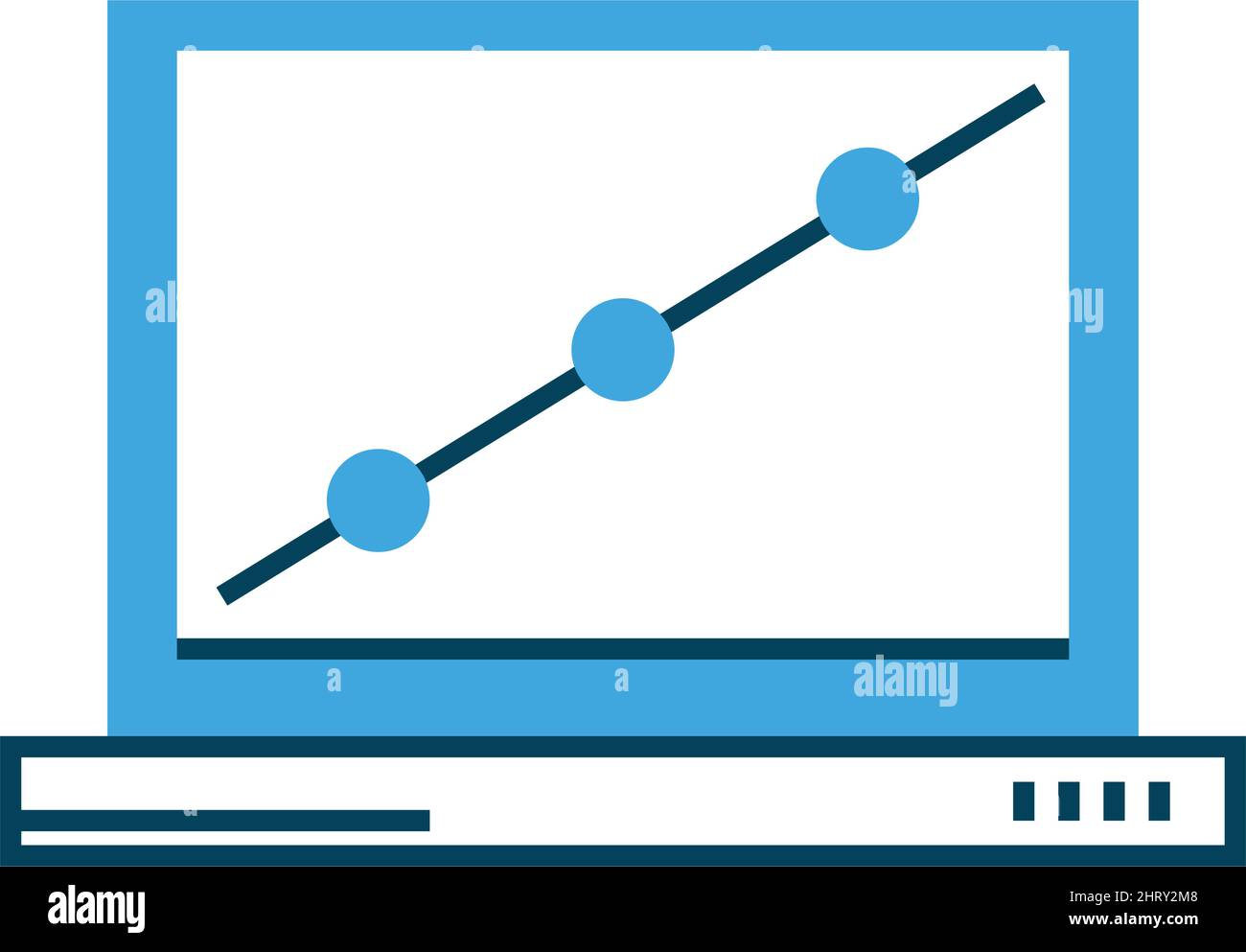 laptop with infographic Stock Vector Image & Art - Alamy