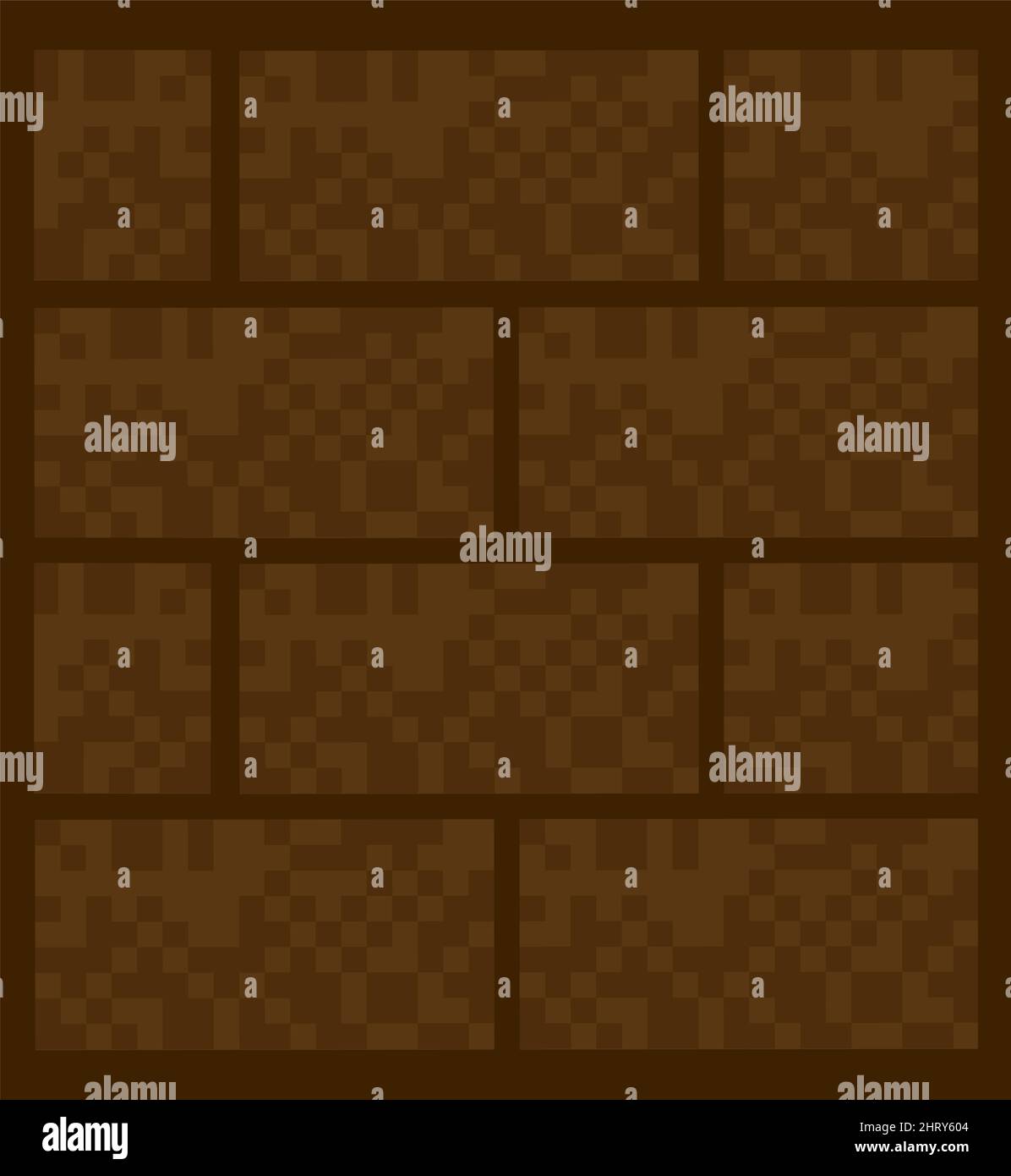 wooden bricks pixel art Stock Vector Image & Art - Alamy