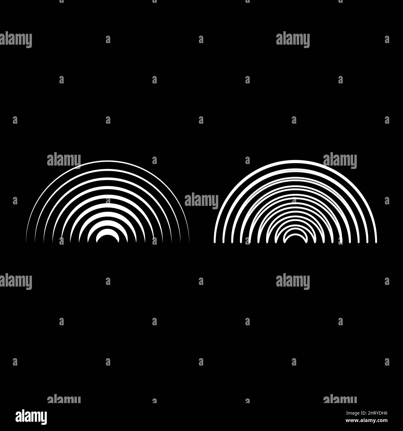 Radio wave wireless set icon white color vector illustration image ...