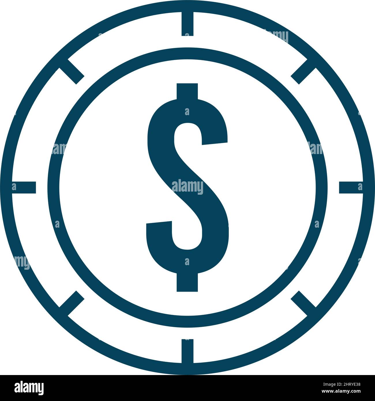 coin money dollar Stock Vector Image & Art - Alamy