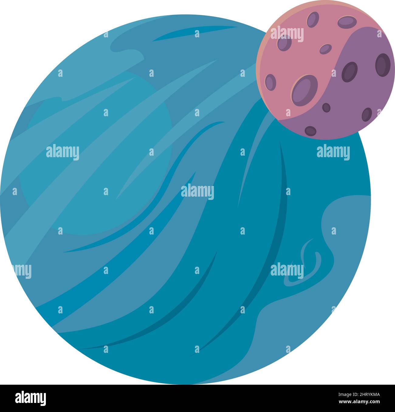 planet and moon Stock Vector Image & Art - Alamy
