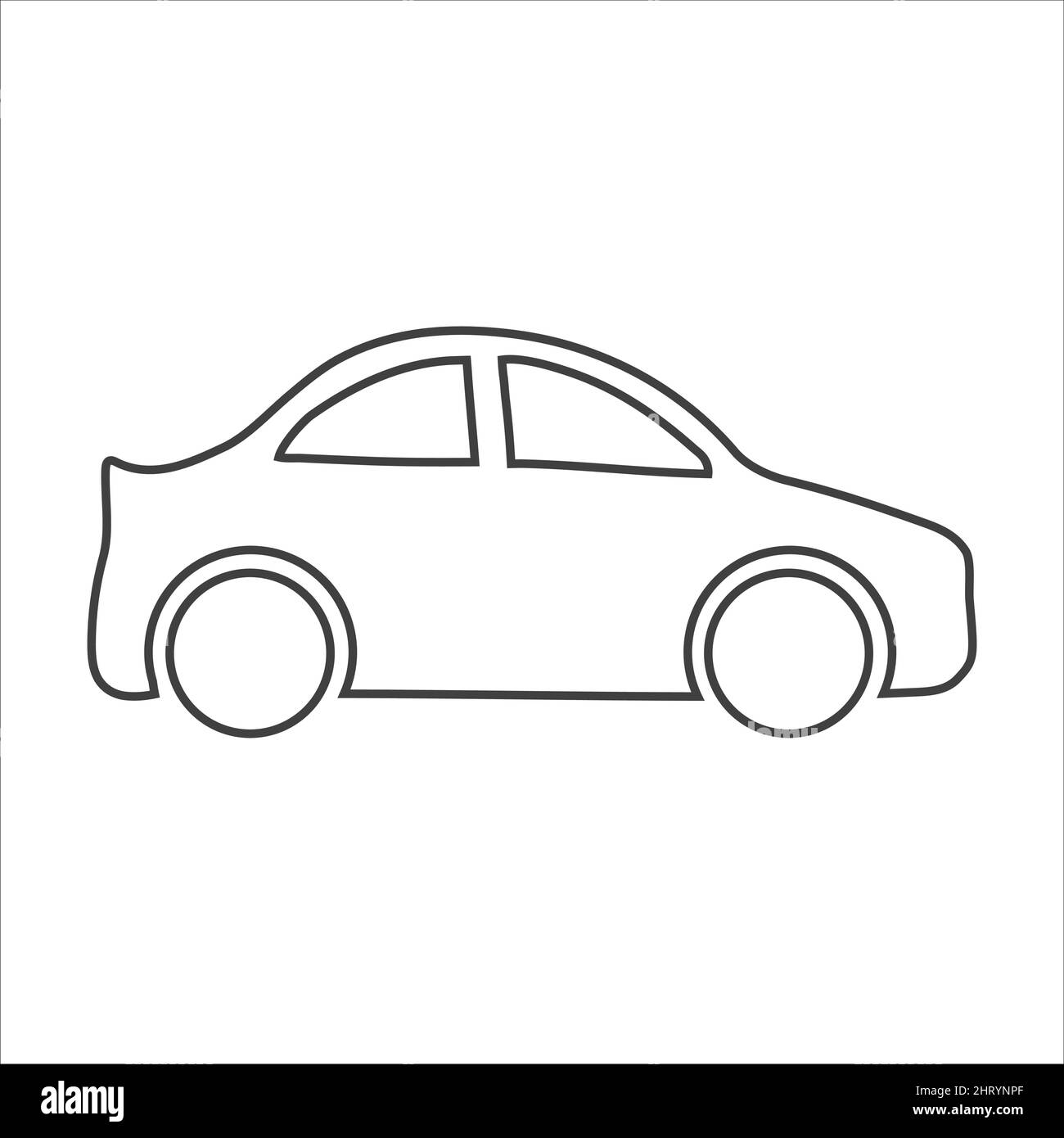 car icon on white background. vector illustration Stock Vector Image ...